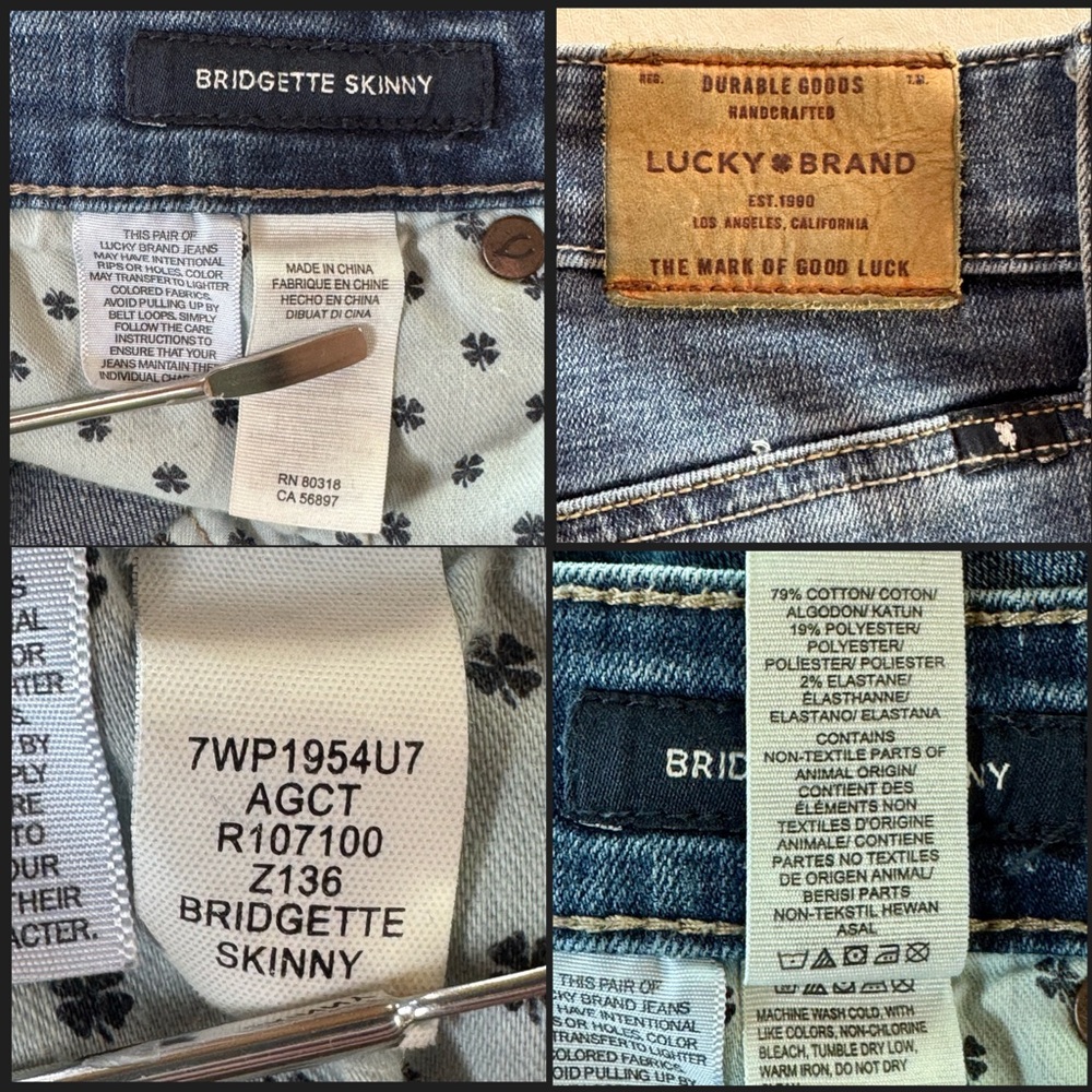 Lucky Brand Bridgette Skinny Raw Hem Jeans (2/26) - Picture 15 of 17